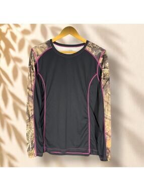 Guide Series Activewear T-Shirt Women XL Black Long Sleeve Running Gym Athletic